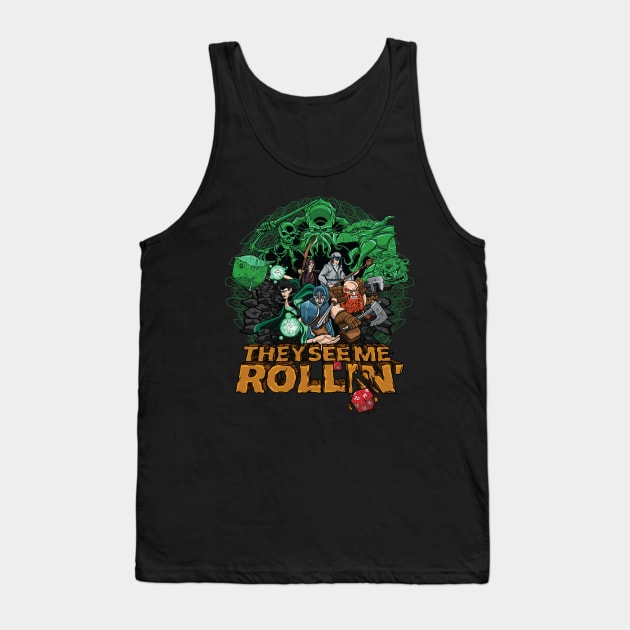 See Me Rollin' Tank Top by boltfromtheblue